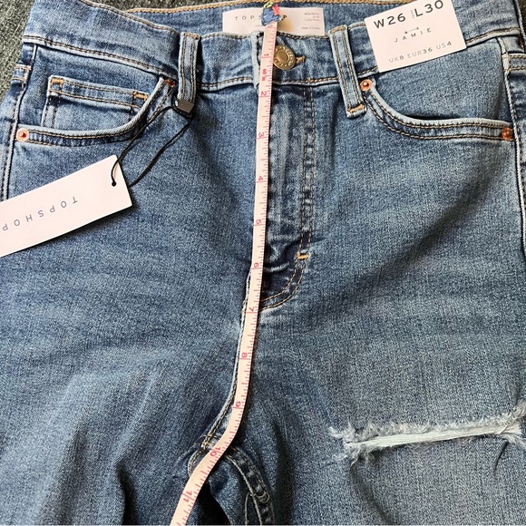 TOPSHOP - Jamie Ripped Skinny Jeans - US 4 / UK 8 / EUR 36 - W26/L30 - Picture 5 of 8